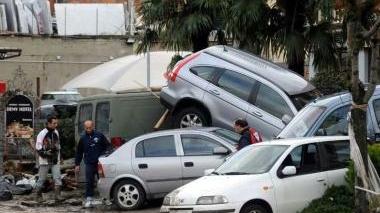 La devastazione causata ad Aulla dall’esondazione del Magra