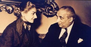 Maria Callas con il marito Giovanni Battista Meneghini 