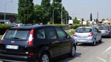 La statale 67 vicino all’incrocio con la superstrada Fi-Pi-Li