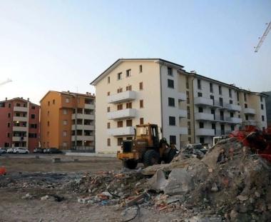 Il quartiere residenziale in costruzione a Sottorivazzo di Albiano       