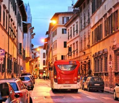 Un tratto di via della Madonna 