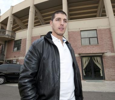 <b>ALLO STADIO</b> De Santis ieri 