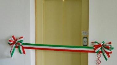 L’ascensore donato a Massimo Cecconi