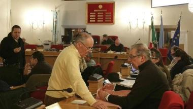 Un momento della seduta del consiglio comunale di San Giuliano 