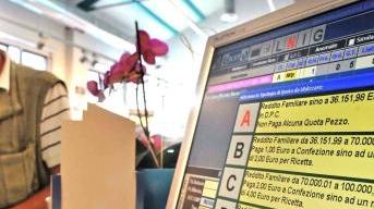 Il computer di una farmacia