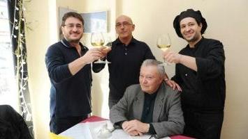 Marinai con Ceccarelli, Barzi e il cuoco ristoratore Philipe