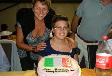 La festa per Cristina dopo largento ai mondiali  