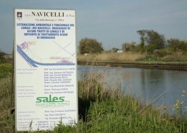 Un tratto del canale dei Navicelli   