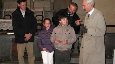Gustav Leonhardt con il sindaco Tempesti e don Donato Agostinelli