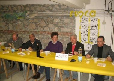 Un momento della cena 