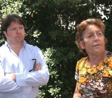 Edina Regoli insieme al sindaco Alessandro Franchi    