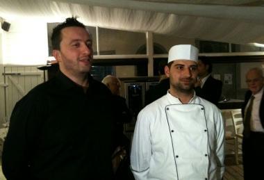 Il maitre e lo chef del ristorante Agor&agrave; di piazza Duomo 