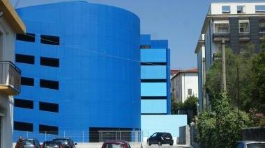 Una veduta derl parcheggio Odeon costruito dalla Spil