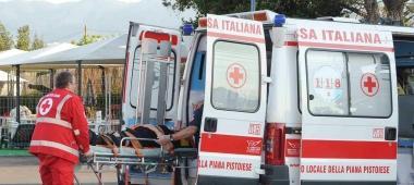 Un intervento della Croce Rossa 