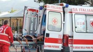Un intervento della Croce Rossa