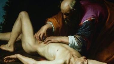 Il Buon samaritano di Riminaldi, una delle opere esposte
