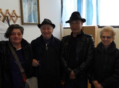 Don Leonardo Basilissi con Antonio Zhou 