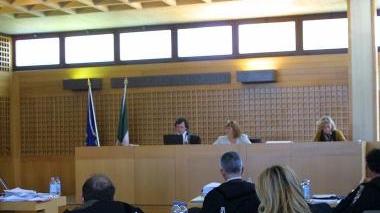 L’aula delle udienze penali del Tribunale di Monsummano