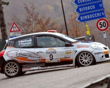La Renault Clio R3 portata in gara da Gabriele Tognozzi e Serena Martinelli 