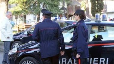 Un intervento dei carabinieri