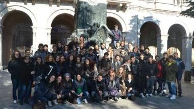 I ragazzi del Datini che hanno visitato la Perugina