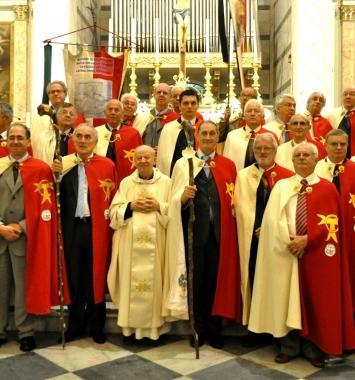 Una recente cerimonia di vestizione dei cavalieri del Tau 
