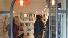 L’entrata della Libreria Baroni in via S. Frediano