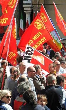 Una manifestazione sindacale 