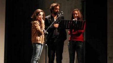 Da sinistra, Anna Bellezza, Stefano Mordini e Matilde Giannini all’Eliseo