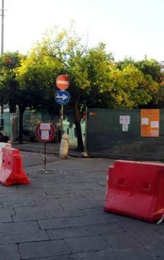 <strong>LAVORI.</strong> Il cantiere per la riqualificazione di piazza Aranci