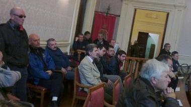 I lavoratori del Caprilli ieri in consiglio comunale
