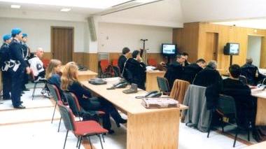 L’aula del Palazzo di giustizia