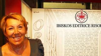 L’editore Antonietta Risolo alla fiera del libro di Roma