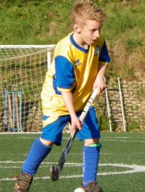 Un giovane hockeysta del Cus 