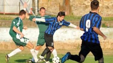Grilli in mezzo a due avversari