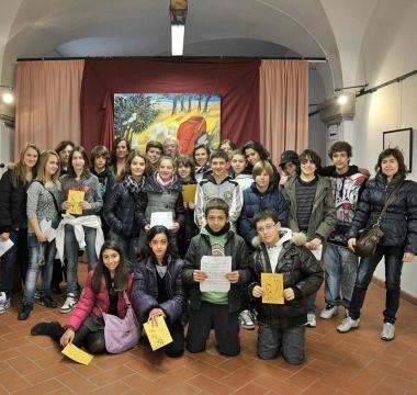 Gli alunni delle Bartolena alla mostra storica 