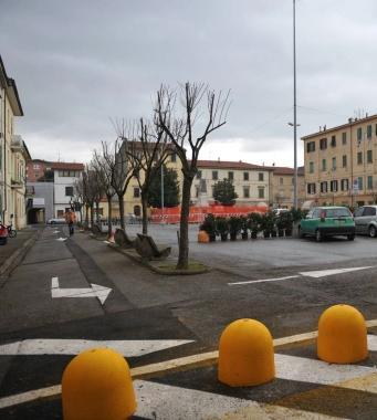 Piazza Trieste diventata pedonale 