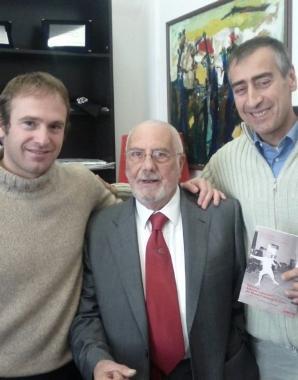 Antonio Di Ciolo (al centro) con l’assessore provinciale Sanzo