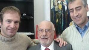 Antonio Di Ciolo (al centro) con l’assessore provinciale Sanzo