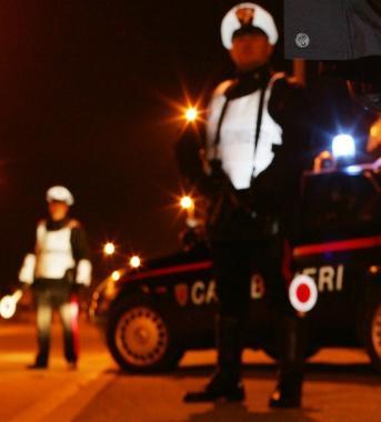 Un controllo dei carabinieri 