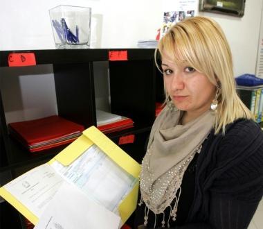 Malvina Merdita e la sede dellAsl 11 a Empoli 