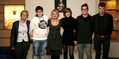 Una foto della premiazione del Lions club 