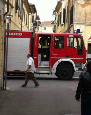Vigili del fuoco al lavoro 