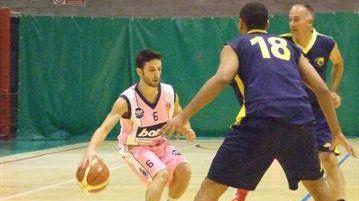 Del Carlo in azione, ha messo 7 punti nella gara contro S. Giovanni Valdarno