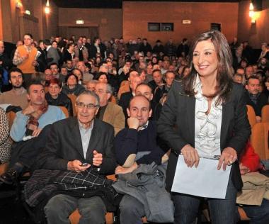 Cecilia Turco nel confronto con gli elettori 