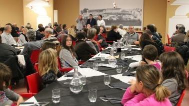 Un momento della cena sociale natalizia della polisportiva Casarosa