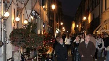 <b>CENTRO STORICO.</b> Quasi al buio il borgo medievale
