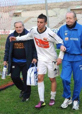 Ceccherini esce infortunato 
