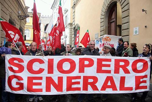 La rabbia di lavoratori e pensionati: no alla manovra