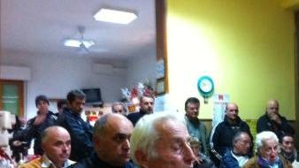 Un momento dell’incontro con le forze dell’ordine a La Serra di San Miniato